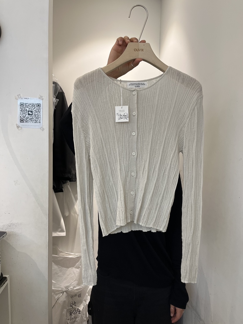 OUVIR韓國東大門代購女士新品時尚26春夏職業人氣針織衫開衫O.V.R/OUVIR針織衫圖色2