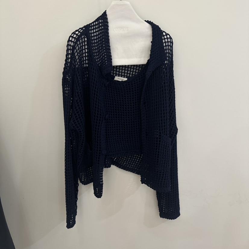 OVERTAKE韓國代購女士新款職業26春夏人氣針織衫不含內搭OVERTAKE針織衫圖色3