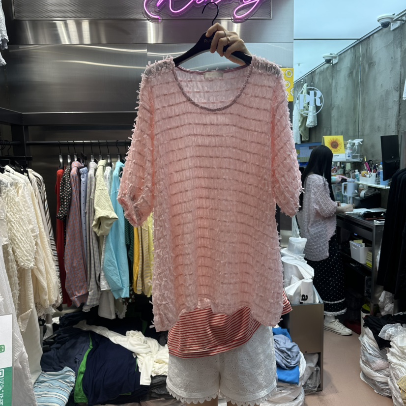 RUNWAY-런웨이韓國直郵女裝新款熱賣26春夏推薦襯衫蕾絲衫RUNWAY襯衫/蕾絲衫圖色1