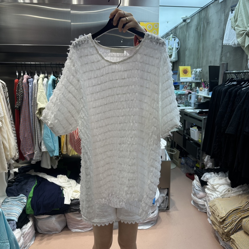 RUNWAY-런웨이韓國直郵女裝新款熱賣26春夏推薦襯衫蕾絲衫RUNWAY襯衫/蕾絲衫圖色2白色