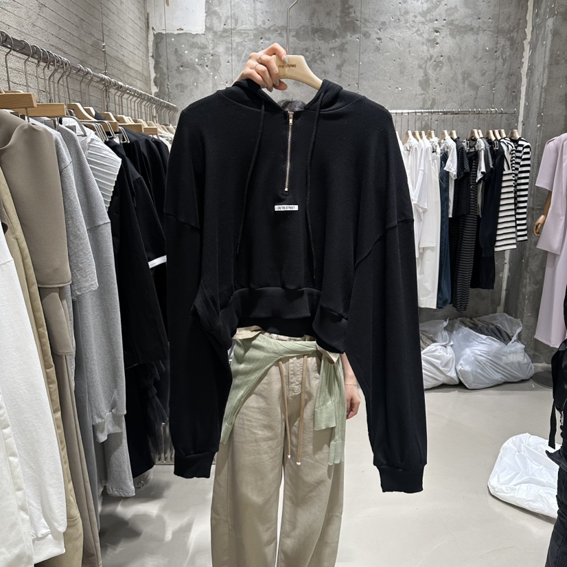 JUNI韓國東大門代購女士新款熱賣26春夏人氣職業衛衣連帽衫my juni衛衣圖色2