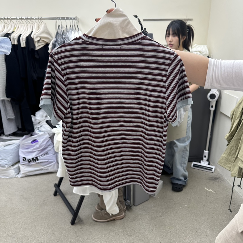 AMOEBA韓國直郵女士新款推薦時尚休閑熱賣26春夏職業人氣T恤AMOEBAT恤