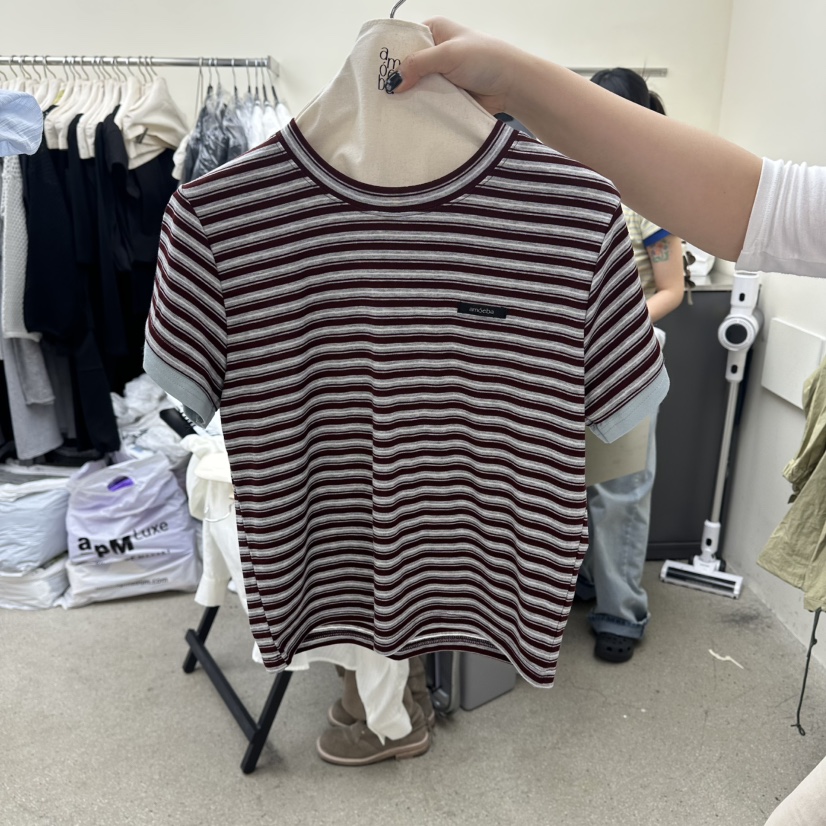 AMOEBA韓國直郵女士新款推薦時尚休閑熱賣26春夏職業人氣T恤AMOEBAT恤圖色3