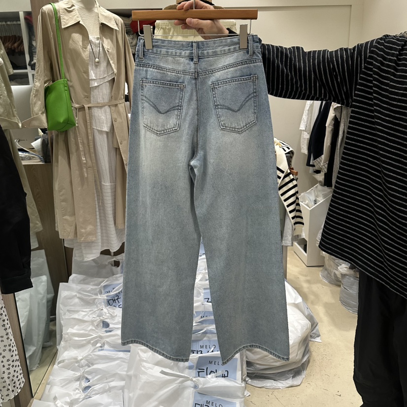 MELO韓國直郵女裝新款人氣時尚推薦休閑職業26春夏牛仔褲MELO牛仔褲