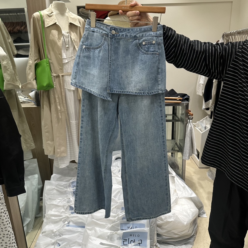 MELO韓國東大門代購女裝新款人氣推薦熱賣26春夏時尚裙褲MELO裙褲圖色2深色