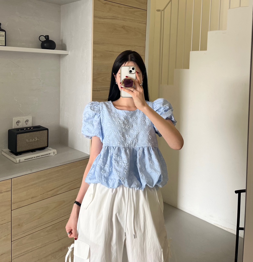 AMUSE SEOUL韓國直郵女裝新款職業推薦休閑時尚襯衫蕾絲衫AMUSE SEOUL襯衫/蕾絲衫