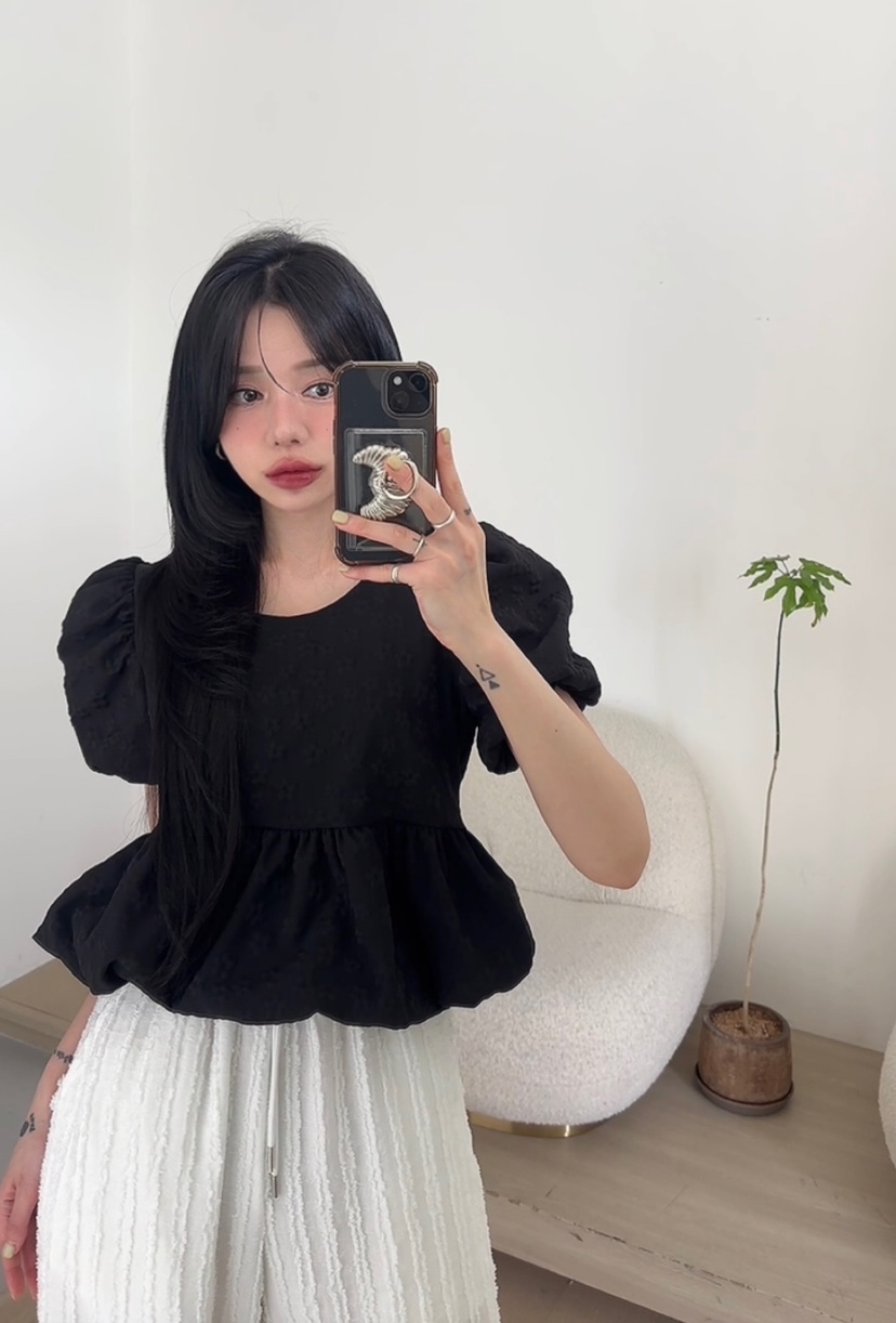 AMUSE SEOUL韓國直郵女裝新款職業推薦休閑時尚襯衫蕾絲衫AMUSE SEOUL襯衫/蕾絲衫