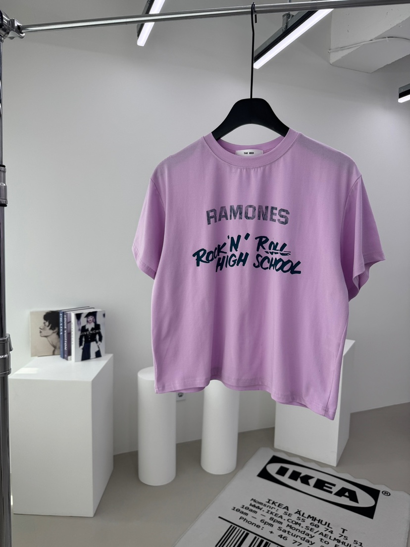 RED-A韓國直郵實拍女士新品人氣休閑職業26春夏推薦時尚T恤RED-AT恤圖色2