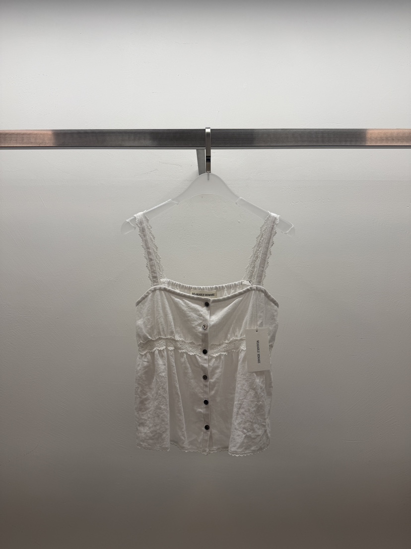 WEARABLE-L韓國代購女裝新品人氣休閑推薦職業吊帶背心蕾絲WEARABLE吊帶/背心圖色1