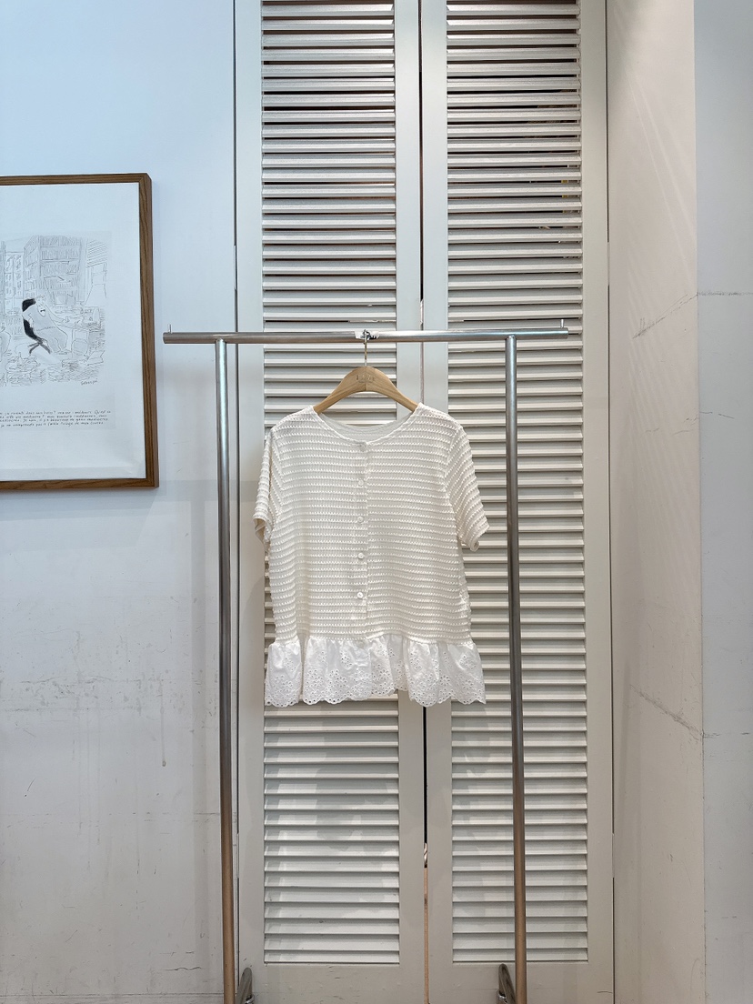 FAVE-L韓國直郵實拍女士新款休閑時尚熱賣26春夏襯衫蕾絲衫FAVE-L襯衫/蕾絲衫圖色1