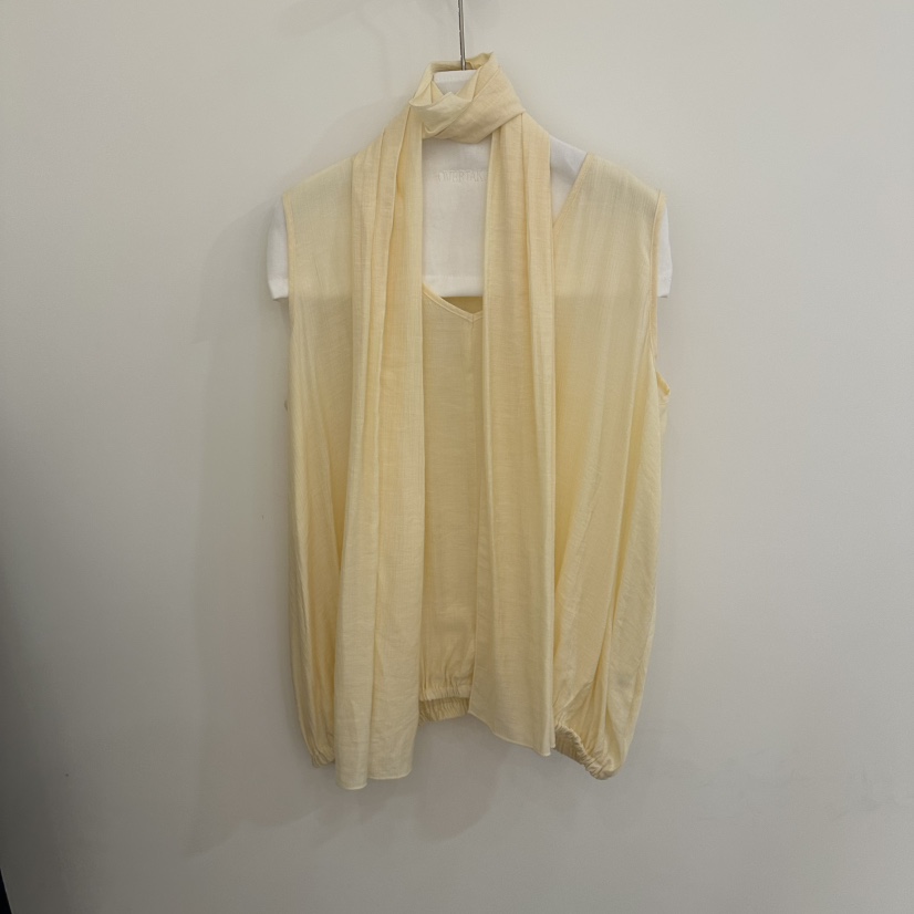 OVERTAKE韓國代購女士新品時尚26春夏熱賣吊帶背心含圍巾OVERTAKE吊帶/背心圖色3