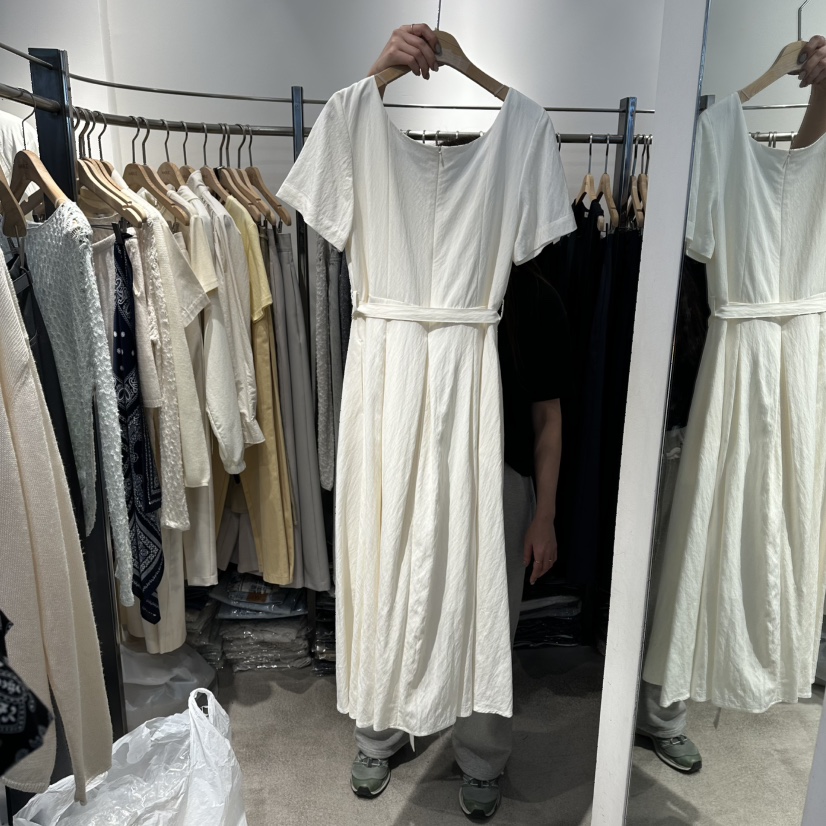 HABLE韓國東大門代購女裝新品人氣時尚推薦熱賣連衣裙含腰帶HABLE連衣裙