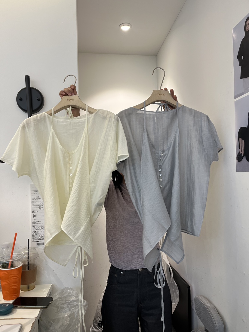 OUVIR韓國直郵實拍女裝新品熱賣休閑職業時尚推薦襯衫蕾絲衫O.V.R/OUVIR襯衫/蕾絲衫