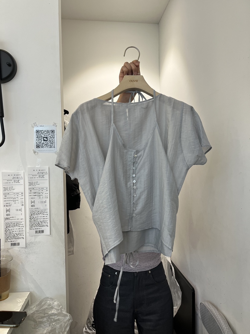 OUVIR韓國直郵實拍女裝新品熱賣休閑職業時尚推薦襯衫蕾絲衫O.V.R/OUVIR襯衫/蕾絲衫圖色2