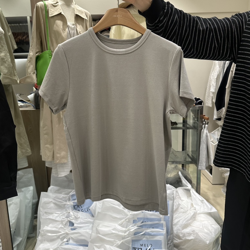 MELO韓國代購女士新品熱賣推薦人氣休閑26春夏時尚職業T恤MELOT恤圖色3