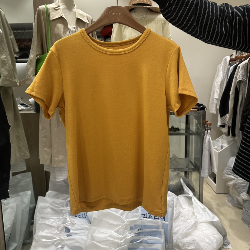 MELO韓國代購女士新品熱賣推薦人氣休閑26春夏時尚職業T恤MELOT恤圖色4