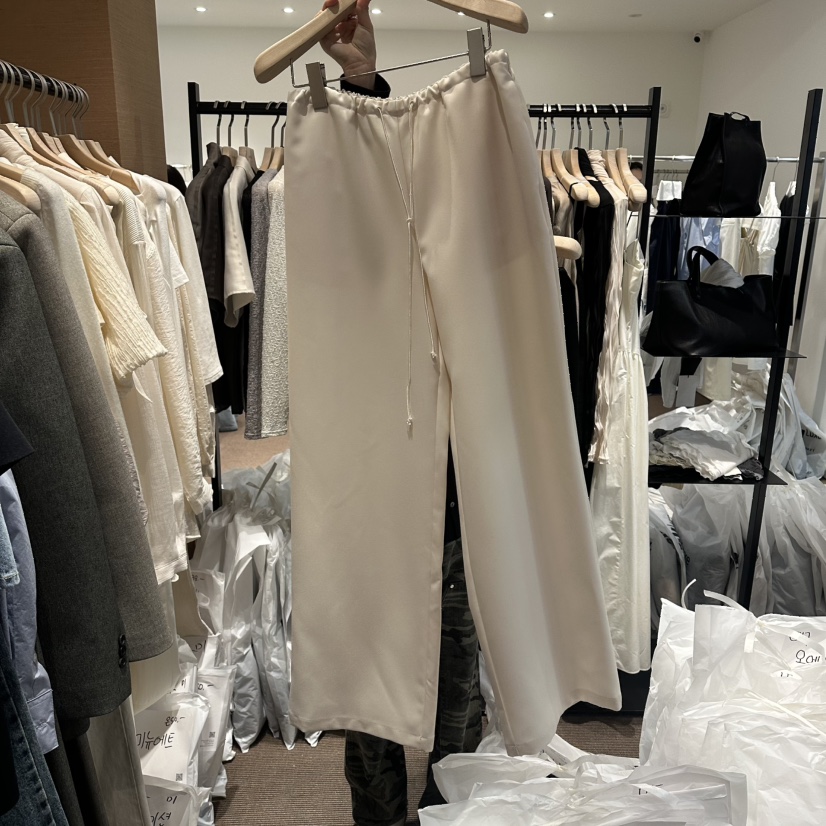 LE BUTTER韓國東大門代購女裝新款熱賣休閑人氣休閑褲絲綢LE BUTTER休閑褲圖色1