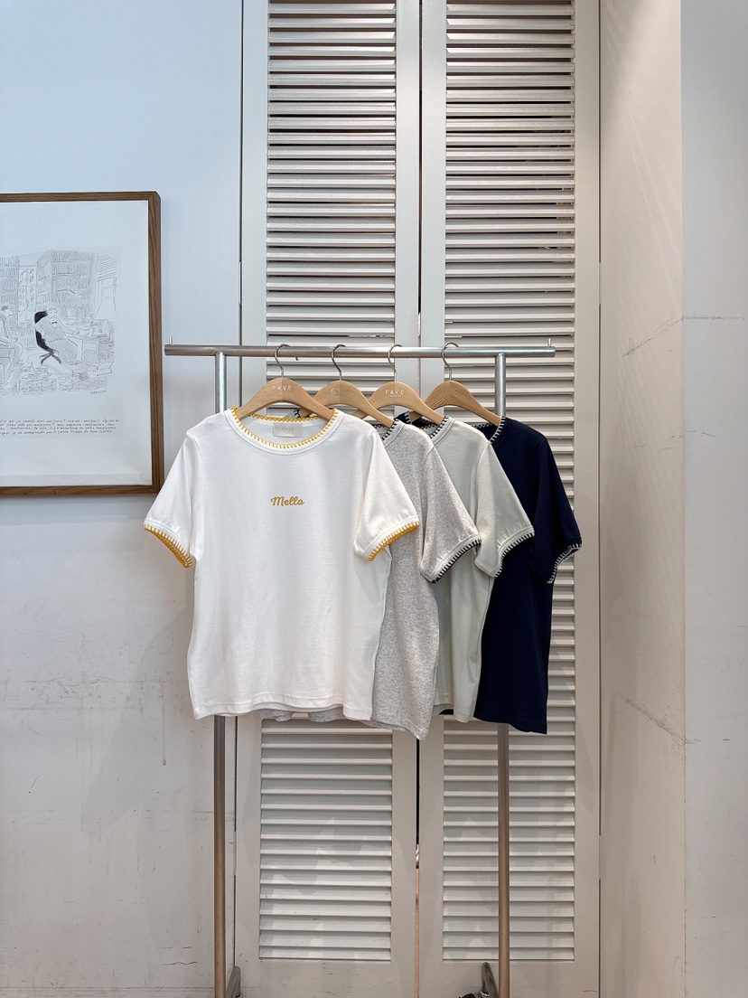 FAVE-L韓國直郵實拍女士新款熱賣時尚26春夏職業推薦T恤FAVE-LT恤