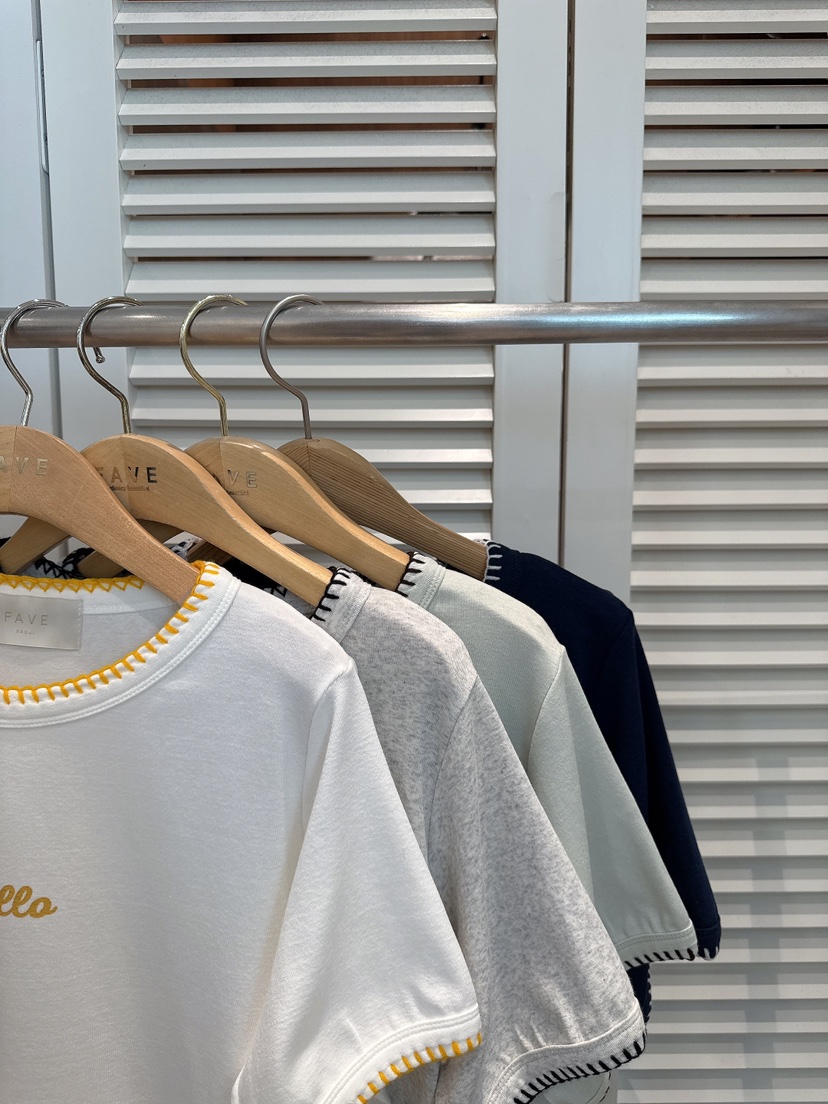 FAVE-L韓國直郵實拍女士新款熱賣時尚26春夏職業推薦T恤FAVE-LT恤