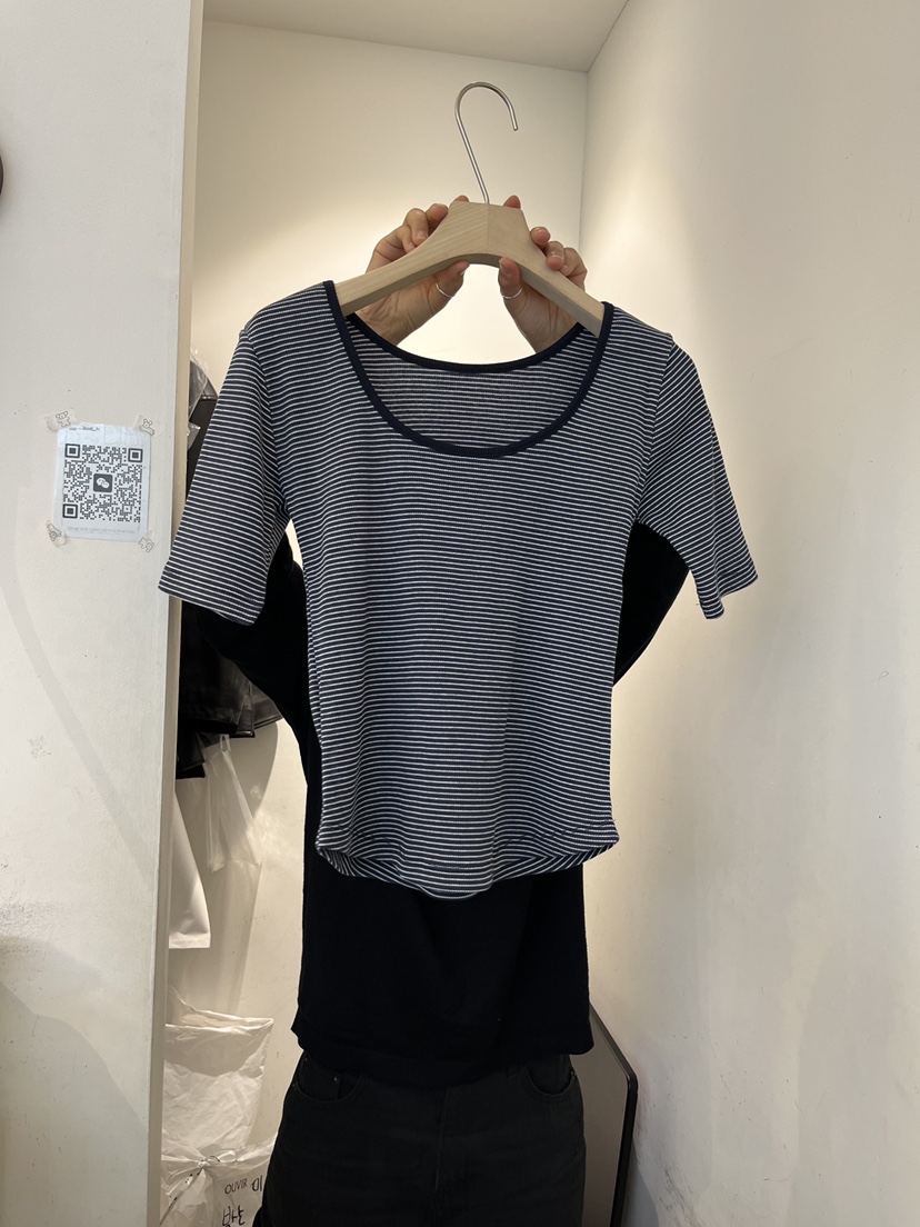 OUVIR韓國東大門代購女裝新款推薦休閑26春夏時尚熱賣T恤O.V.R/OUVIRT恤圖色3