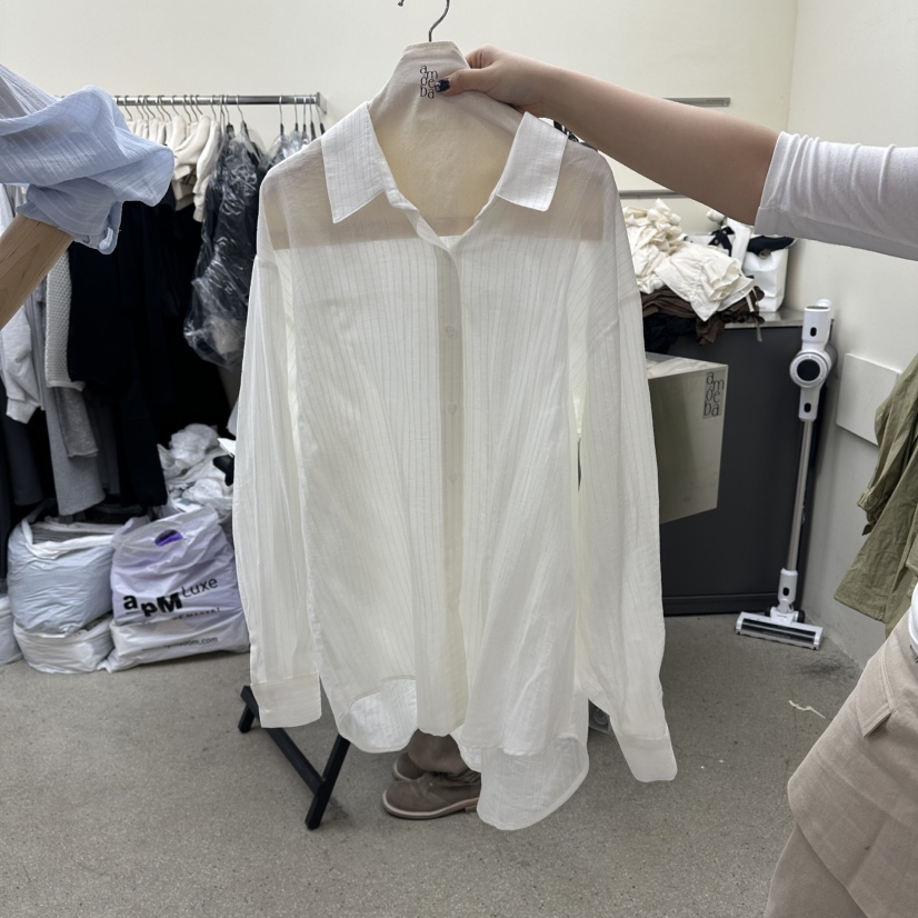 AMOEBA韓國直郵女士新款職業熱賣推薦休閑26春夏襯衫蕾絲衫AMOEBA襯衫/蕾絲衫圖色1