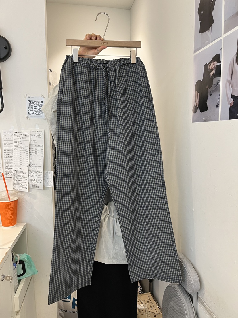 OUVIR韓國直郵實拍女士新款時尚人氣26春夏休閑休閑褲棉質O.V.R/OUVIR休閑褲圖色2