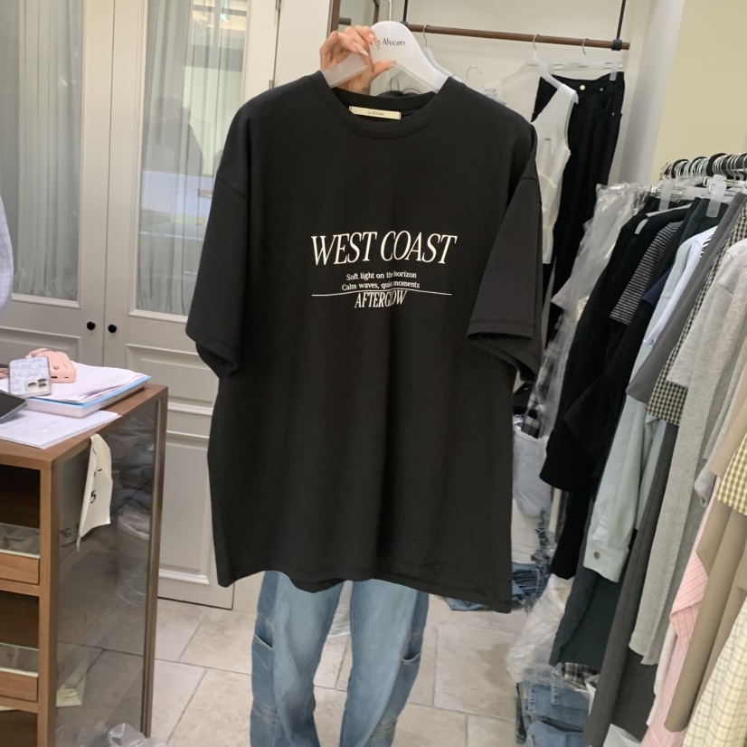 LE AHICON韓國直郵女裝新款休閑人氣職業時尚26春夏熱賣T恤Le AhiconT恤圖色2