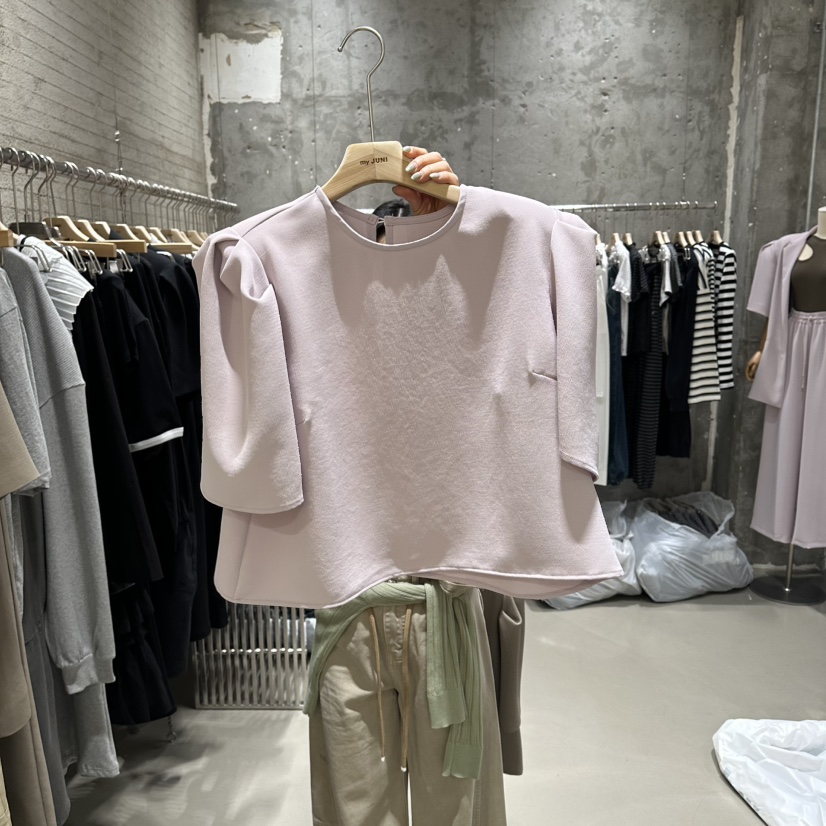 JUNI韓國直郵女士新品時尚熱賣休閑26春夏人氣襯衫蕾絲衫my juni襯衫/蕾絲衫圖色1