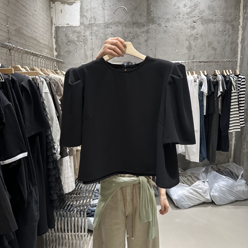 JUNI韓國直郵女士新品時尚熱賣休閑26春夏人氣襯衫蕾絲衫my juni襯衫/蕾絲衫圖色3