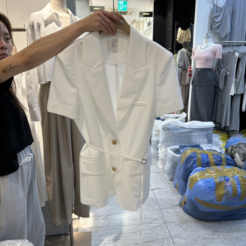 HABLE韓國直郵女裝新款時尚熱賣職業推薦人氣休閑26春夏夾克HABLE夾克圖色1