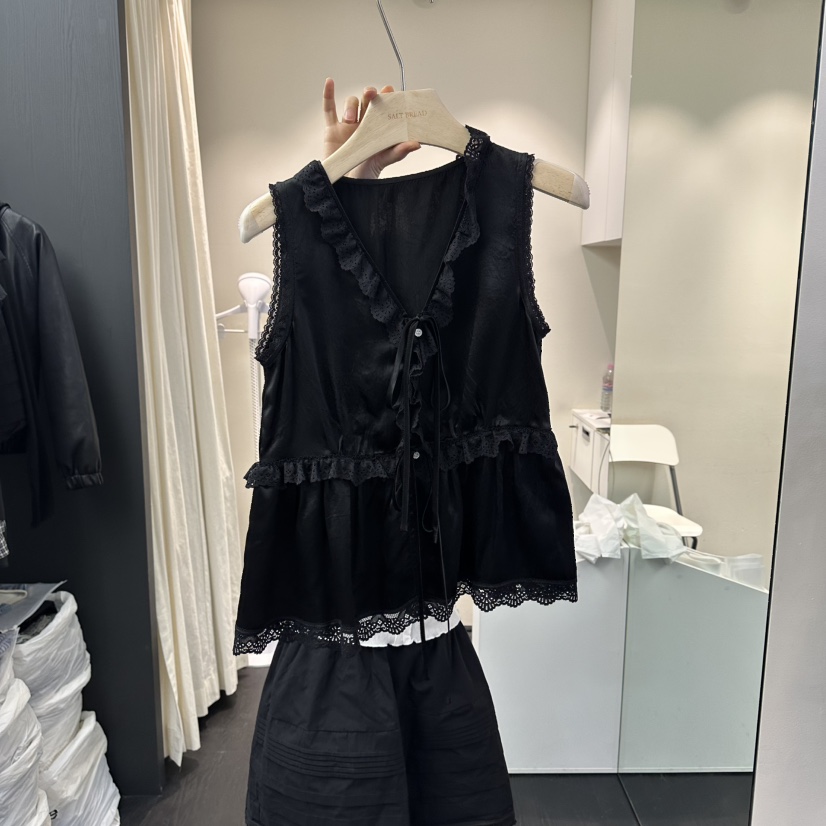 SALT BREAD韓國東大門代購女裝新款熱賣26春夏職業休閑馬甲SALT BREAD馬甲圖色2