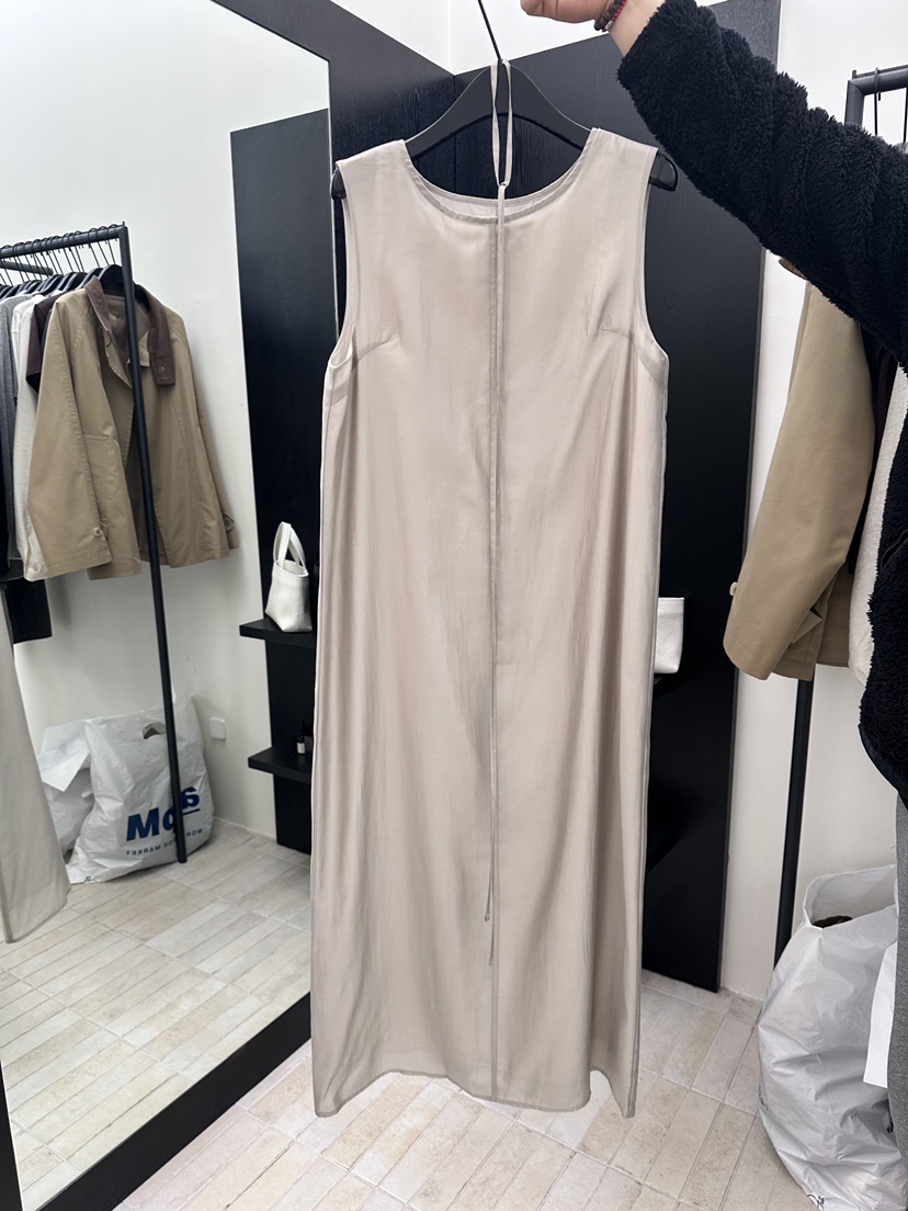 MOANI韓國東大門代購女士新品休閑26春夏連衣裙含腰繩多層MOANI連衣裙圖色1