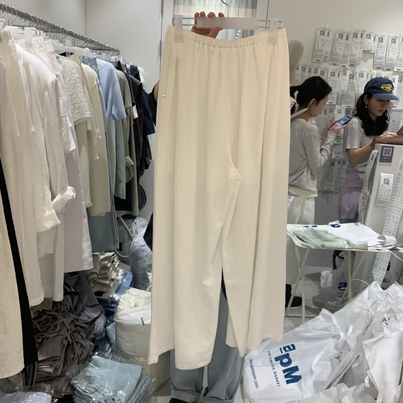 MONDAY TO SUNDAY韓國東大門代購女士新款推薦休閑褲闊腿褲MONDAY TO SUNDAY休閑褲