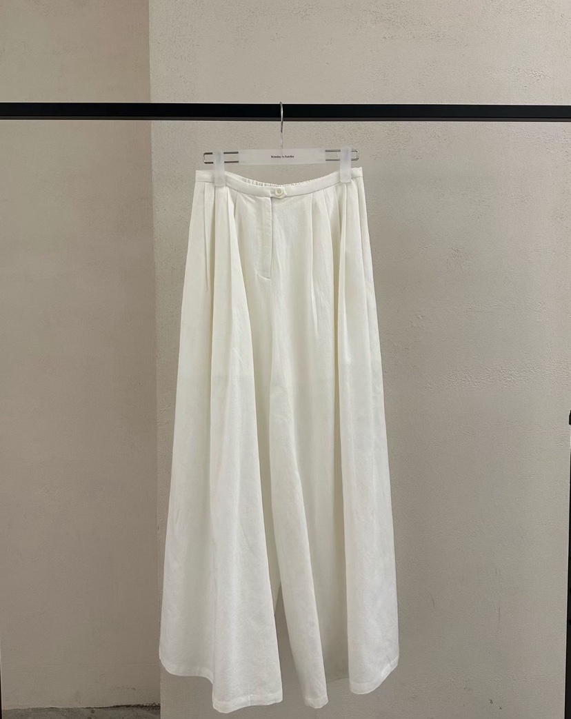 MONDAY TO SUNDAY韓國東大門代購女士新款推薦休閑褲闊腿褲MONDAY TO SUNDAY休閑褲圖色1