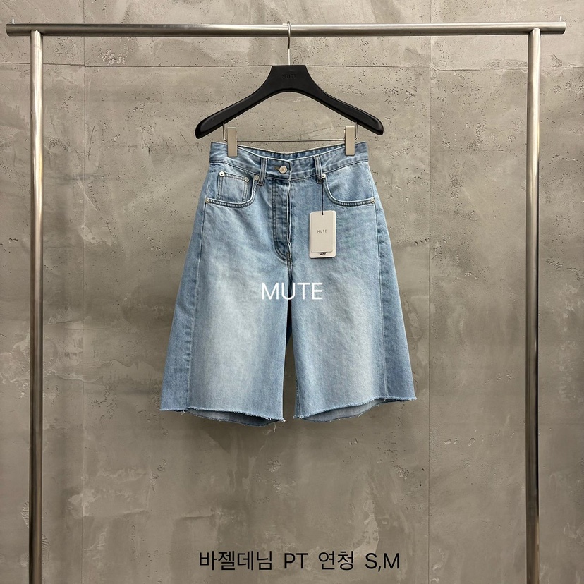 MUTE-P韓國代購女裝新款時尚人氣職業推薦熱賣休閑26春夏短褲MUTE短褲圖色1淺色