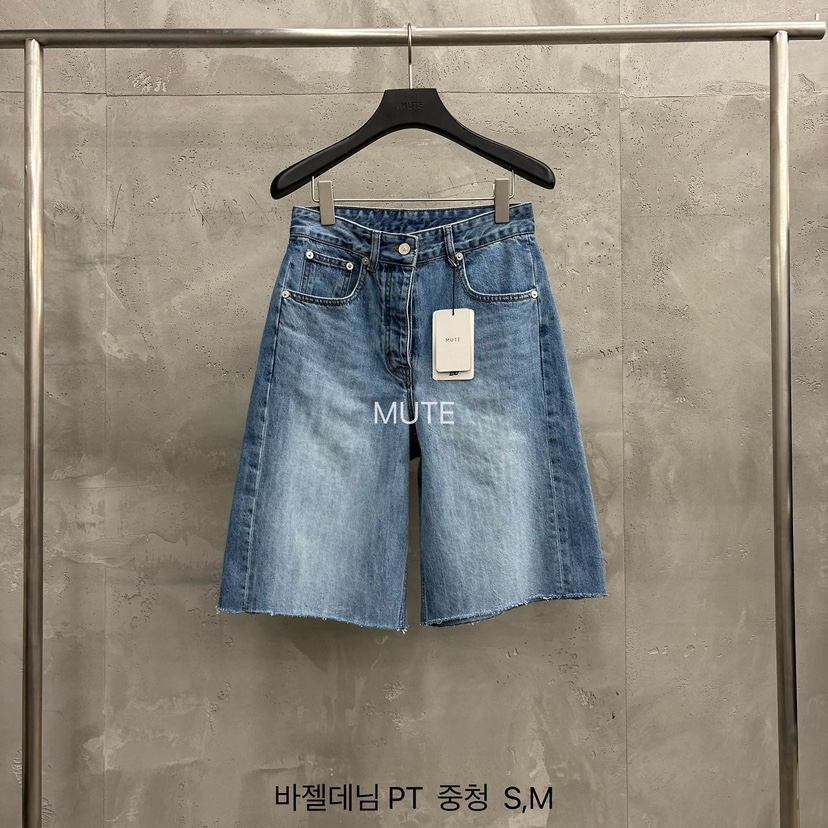 MUTE-P韓國代購女裝新款時尚人氣職業推薦熱賣休閑26春夏短褲MUTE短褲圖色2深色
