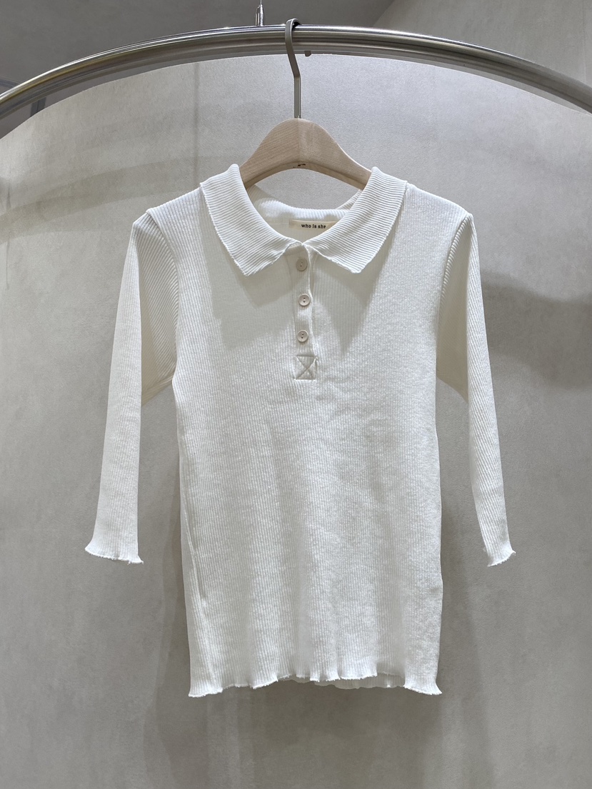 WHO IS SHE韓國東大門直郵女裝新款職業熱賣推薦長袖T恤WHO IS SHE長袖T恤圖色1