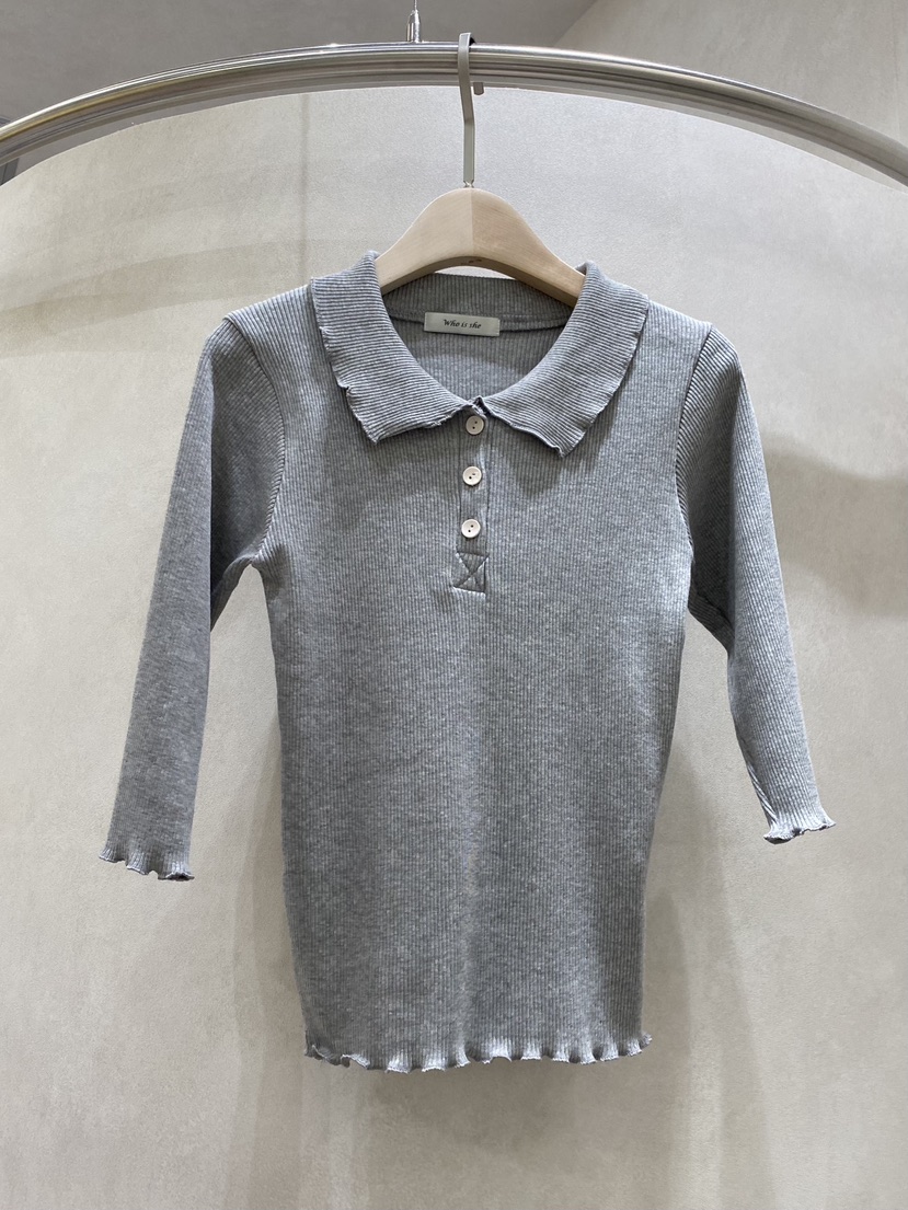 WHO IS SHE韓國東大門直郵女裝新款職業熱賣推薦長袖T恤WHO IS SHE長袖T恤圖色2