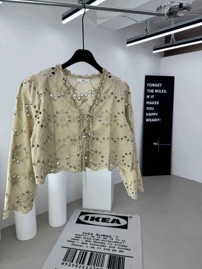 RED-A韓國直郵實拍女裝新品人氣襯衫蕾絲衫蕾絲開衫鏤空RED-A襯衫/蕾絲衫圖色2