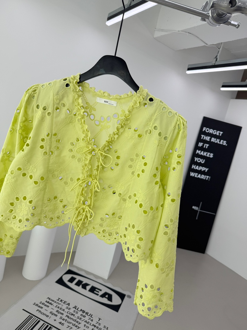 RED-A韓國直郵實拍女裝新品人氣襯衫蕾絲衫蕾絲開衫鏤空RED-A襯衫/蕾絲衫圖色3