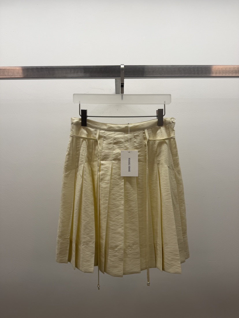 WEARABLE-L韓國直郵女士新品職業人氣半身裙中短裙含腰繩WEARABLE半身裙/中短裙圖色1