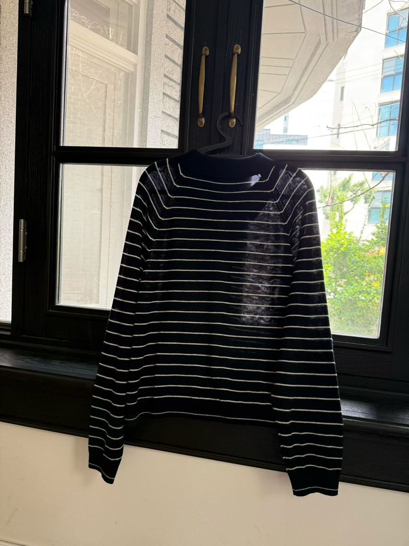 TUG韓國東大門代購女裝新款休閑推薦職業26春夏針織衫條紋TUG針織衫