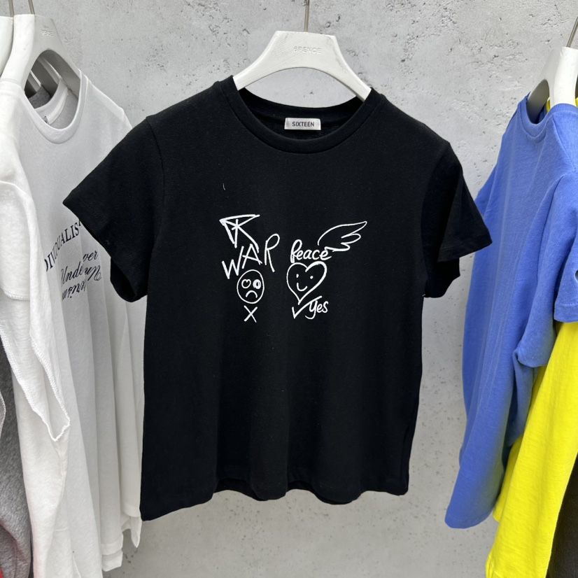 SIXTEEN韓國東大門代購女士新品休閑人氣職業熱賣推薦T恤SIXTEENT恤圖色4