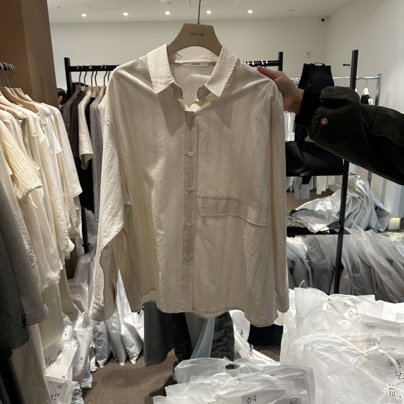 LE BUTTER韓國東大門代購女士新品26春夏熱賣襯衫蕾絲衫LE BUTTER襯衫/蕾絲衫圖色3