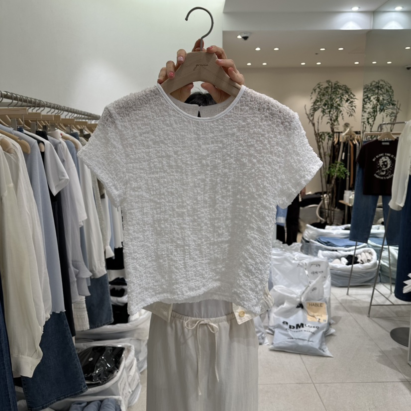 GRACIA韓國直郵女裝新品熱賣職業人氣襯衫蕾絲衫不含項鏈GRACIA襯衫/蕾絲衫圖色1