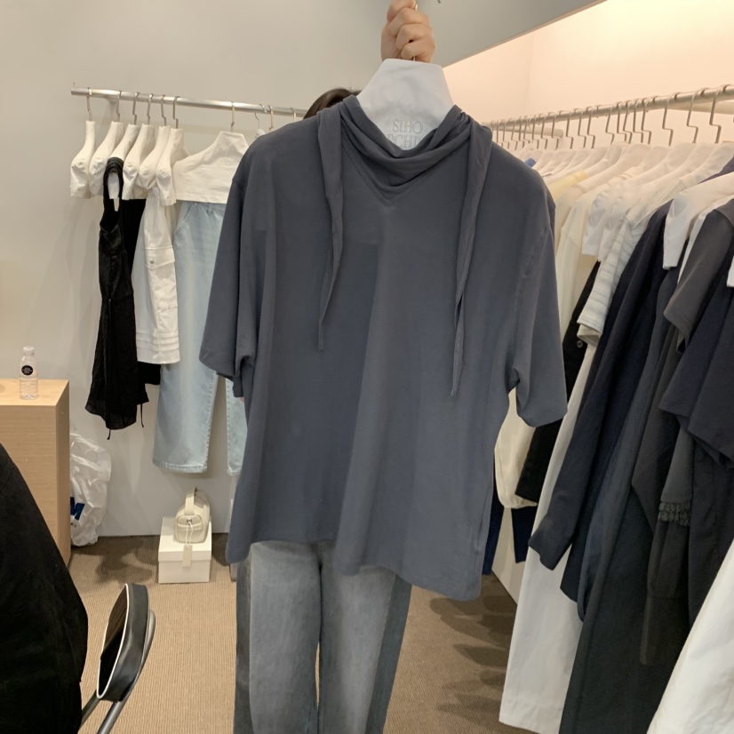 SIHO ARCHIVE韓國代購女士新品時尚熱賣人氣推薦T恤圍巾SIHO ARCHIVET恤圖色2