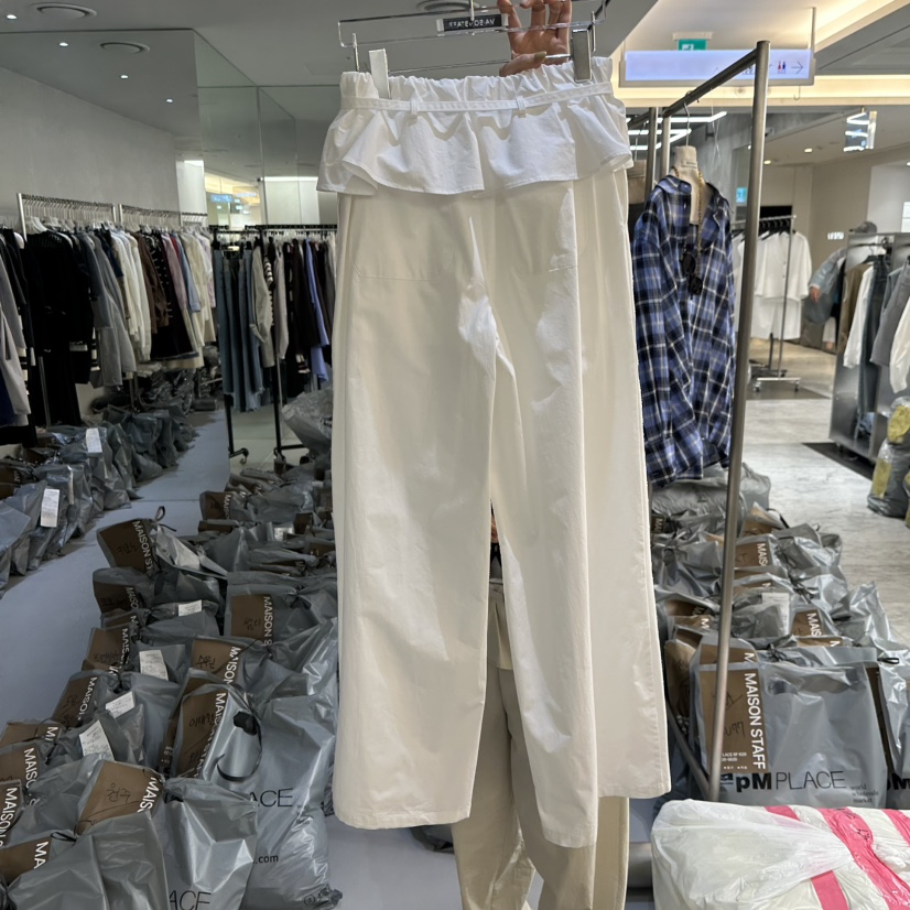 DOUBLE STANDARD/LE SMOKING/MAISONSTAFF韓國東大門代購女裝新款推薦裙褲含腰帶MAISONSTAFF裙褲