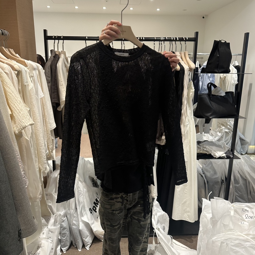 LE BUTTER韓國直郵實拍女士新品推薦職業時尚襯衫蕾絲衫LE BUTTER襯衫/蕾絲衫圖色3