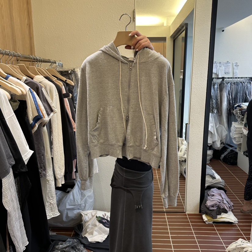 CHOI-L韓國直郵實拍女士新款推薦時尚夾克拉鏈連帽衫復古CHOI夾克圖色2