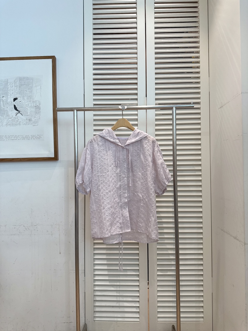 FAVE-L韓國直郵實拍女士新款推薦休閑時尚襯衫蕾絲衫連帽衫FAVE-L襯衫/蕾絲衫圖色2